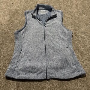 Duluth Trading Company women’s large zippered vest gray polyester